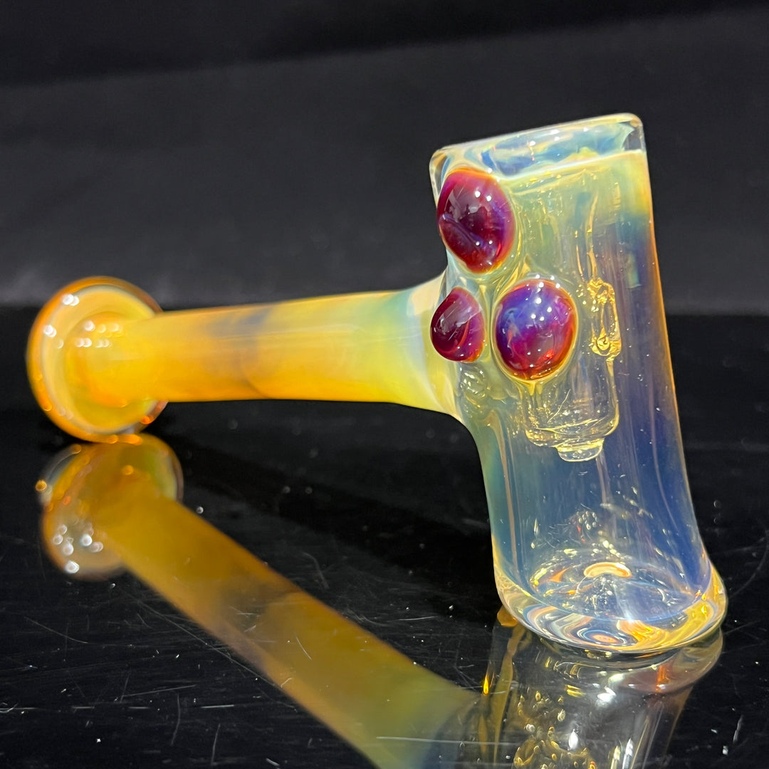 Silver Fumed Hash Hammer Glass Pipe KOP Glass   