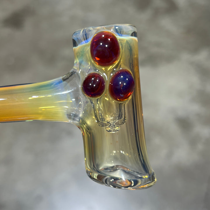 Silver Fumed Hash Hammer Glass Pipe KOP Glass   