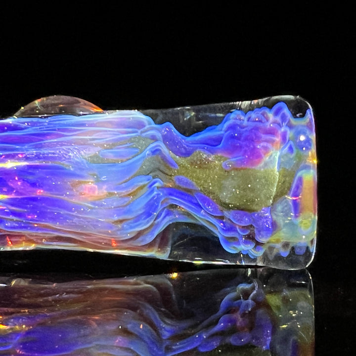 Purple Nebula Chillum Glass Pipe Tako Glass   