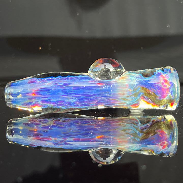 Purple Nebula Chillum Glass Pipe Tako Glass   