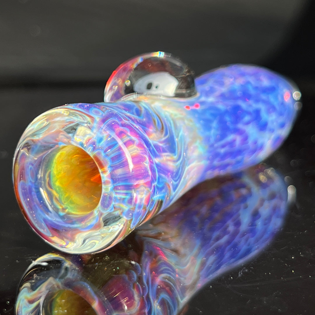 Purple Nebula Chillum Glass Pipe Tako Glass   