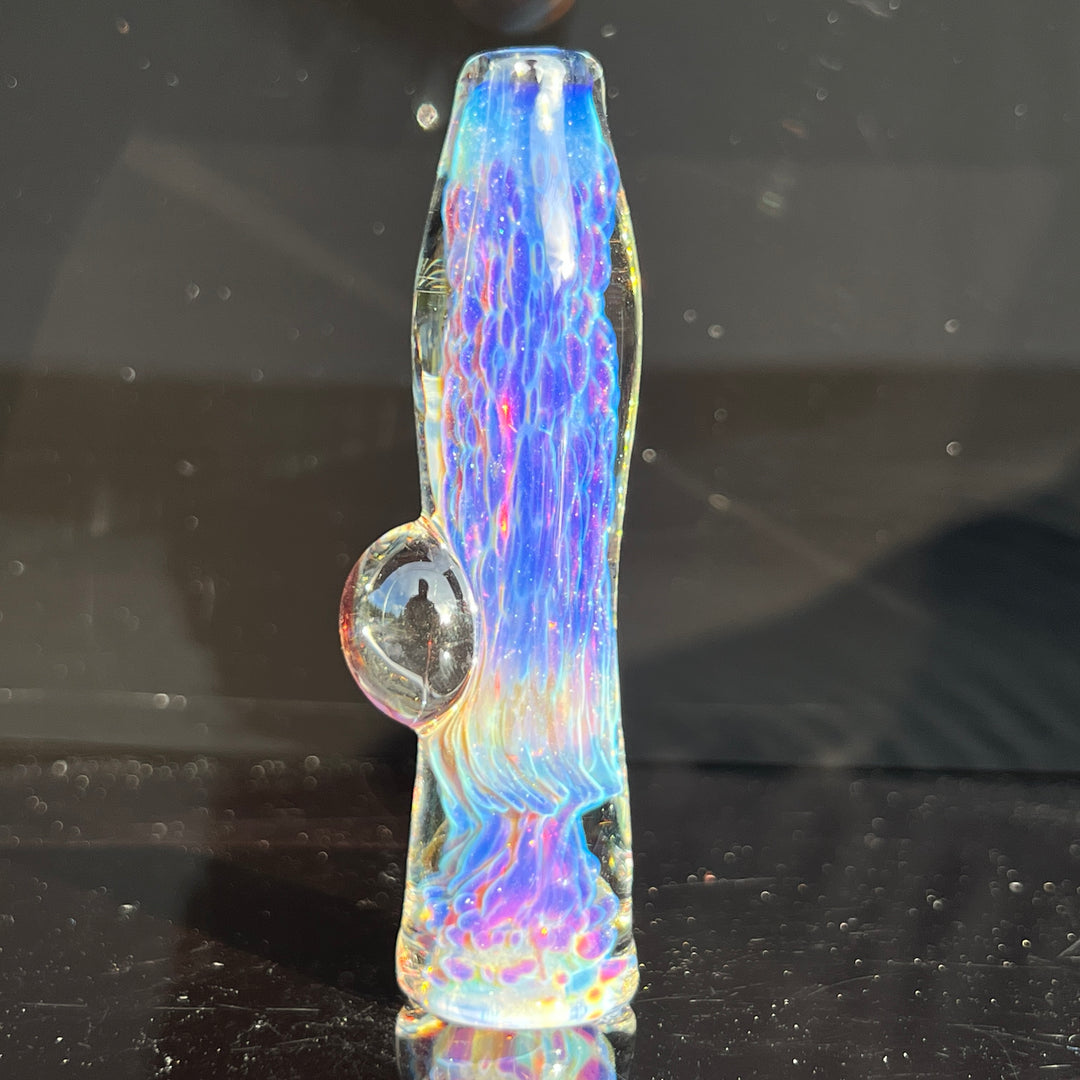 Purple Nebula Chillum Glass Pipe Tako Glass   