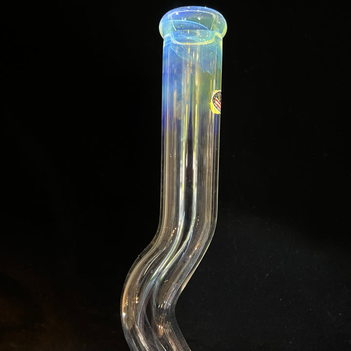 18" Fumed Zig Zag Bubble Bong Glass Pipe Mary Jane's Glass   