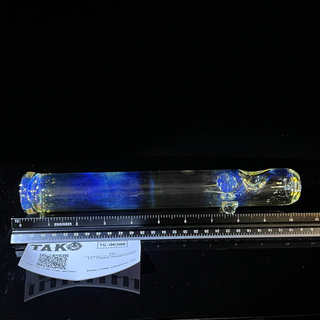 11" Fume Steamroller Glass Pipe TG   