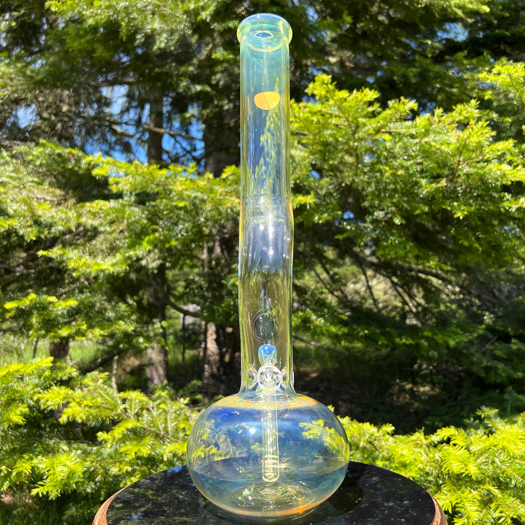 18" Fumed Zig Zag Bubble Bong Glass Pipe Mary Jane's Glass   