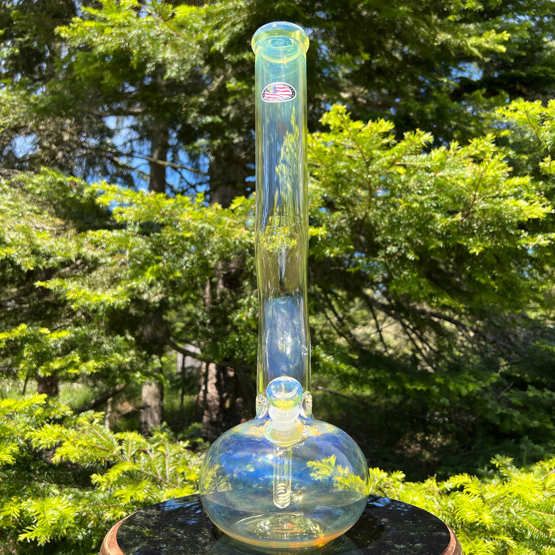 18" Fumed Zig Zag Bubble Bong Glass Pipe Mary Jane's Glass   