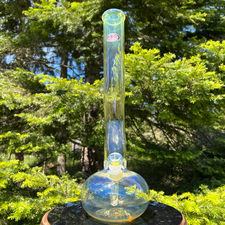 18" Fumed Zig Zag Bubble Bong Glass Pipe Mary Jane's Glass   