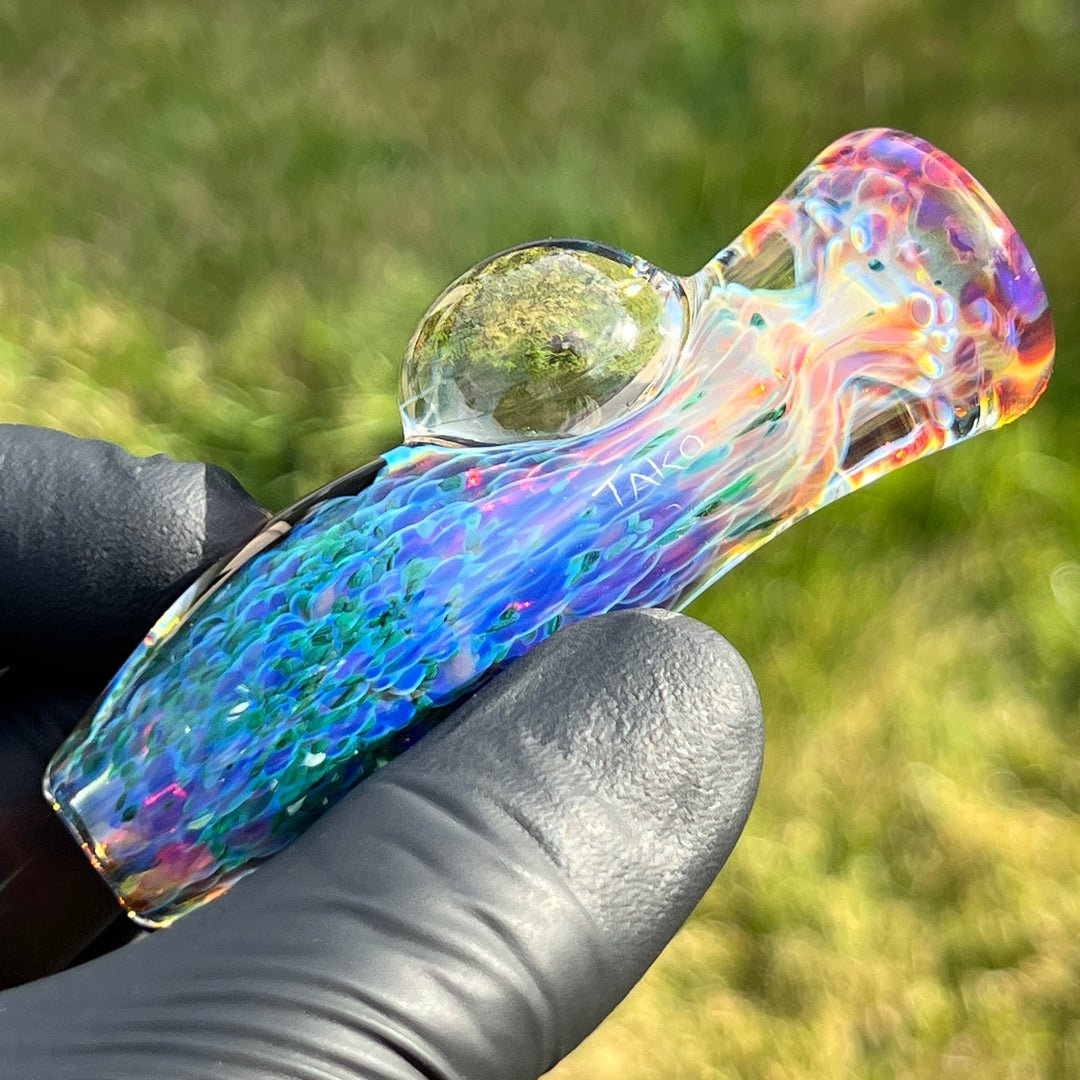 Purple Nebula Chillum Glass Pipe Tako Glass   