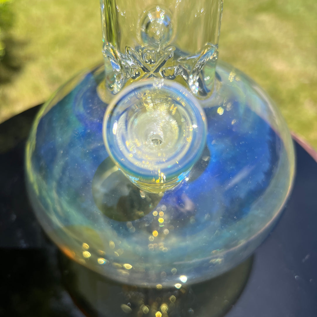 18" Fumed Zig Zag Bubble Bong Glass Pipe Mary Jane's Glass   