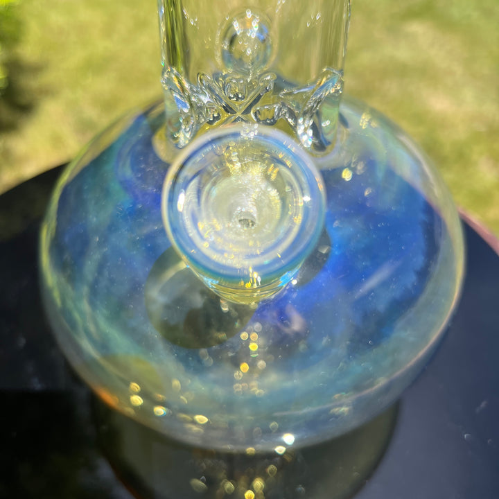 18" Fumed Zig Zag Bubble Bong Glass Pipe Mary Jane's Glass   