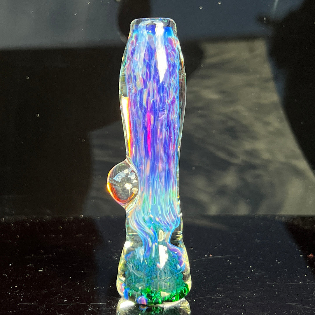 Purple Nebula Chillum Glass Pipe Tako Glass   