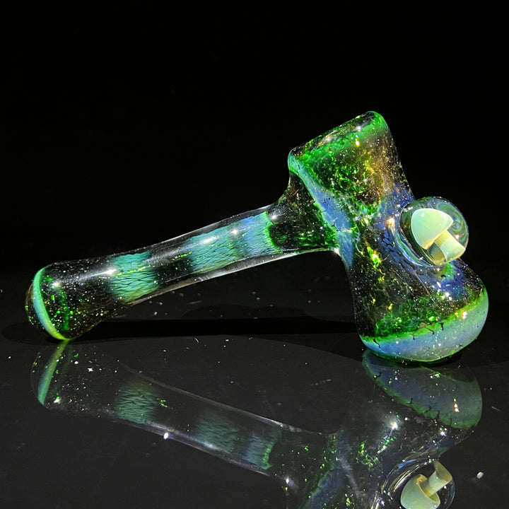 Experimental Jade Mushroom Hammer Glass Pipe Beezy Glass   