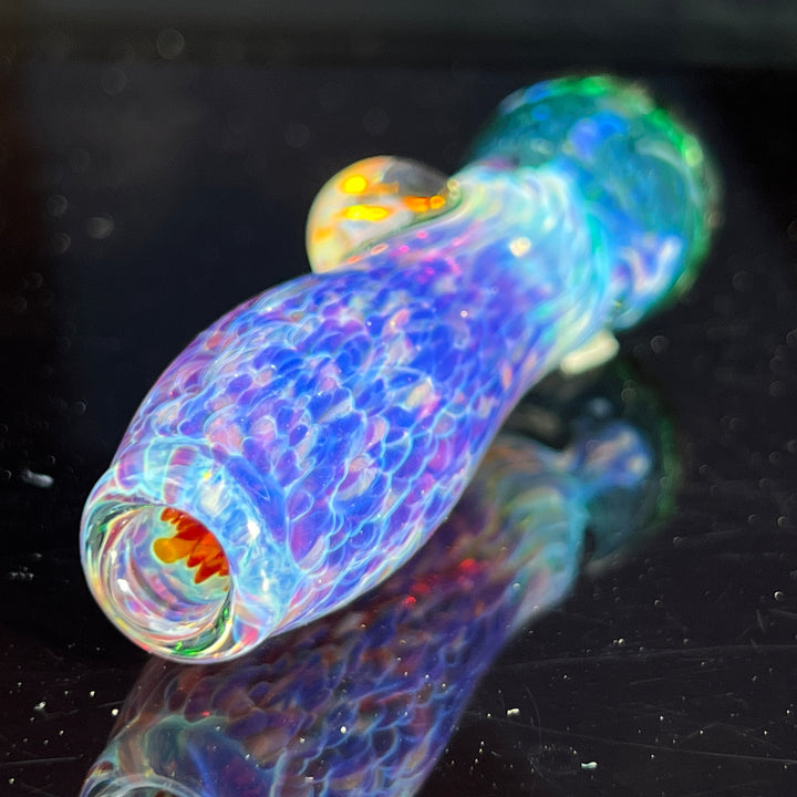 Purple Nebula Chillum Glass Pipe Tako Glass   