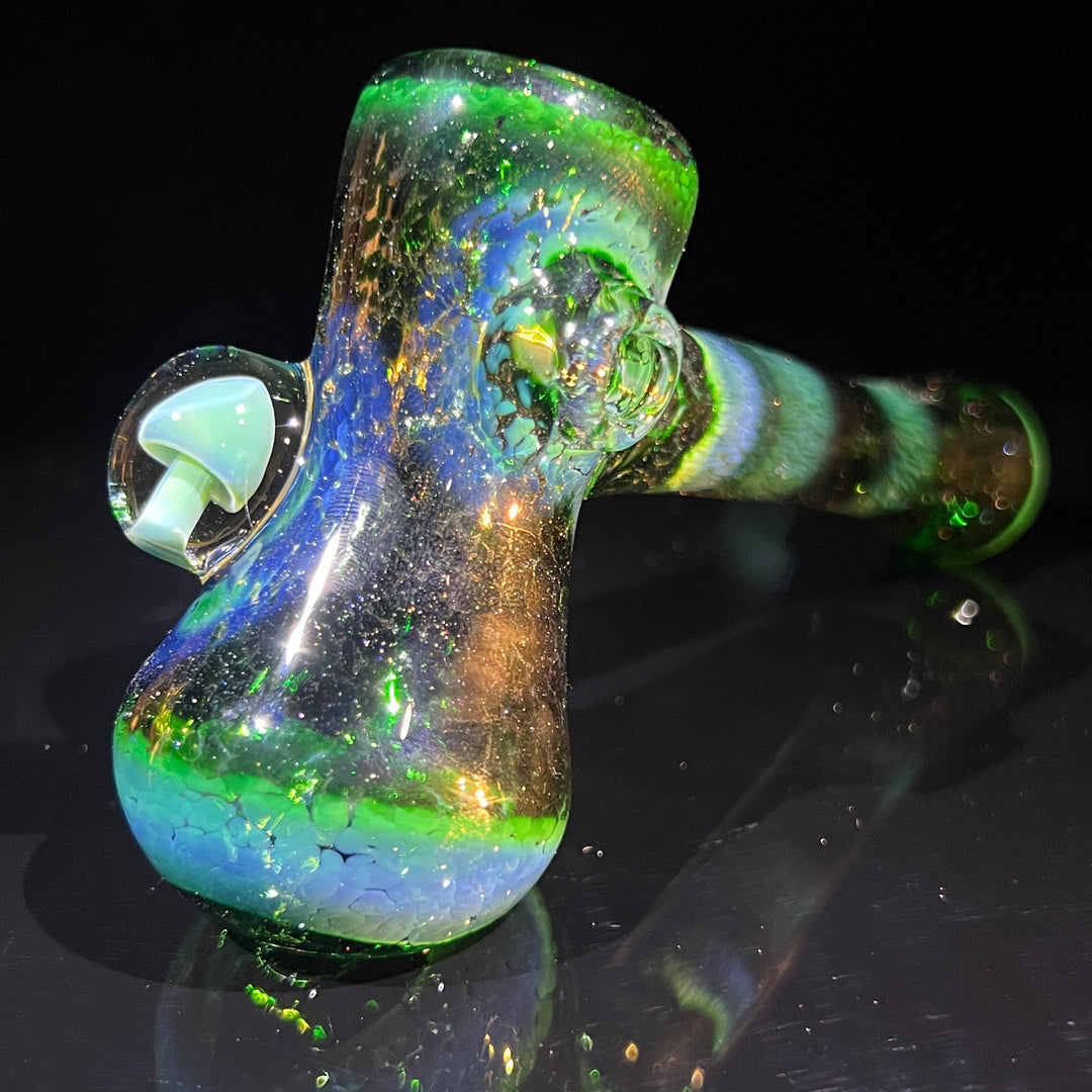 Experimental Jade Mushroom Hammer Glass Pipe Beezy Glass   