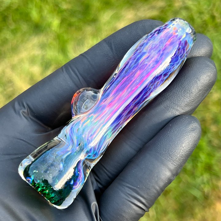 Purple Nebula Chillum Glass Pipe Tako Glass   