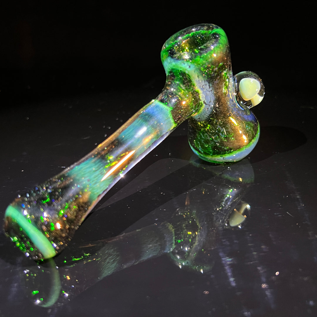 Experimental Jade Mushroom Hammer Glass Pipe Beezy Glass   