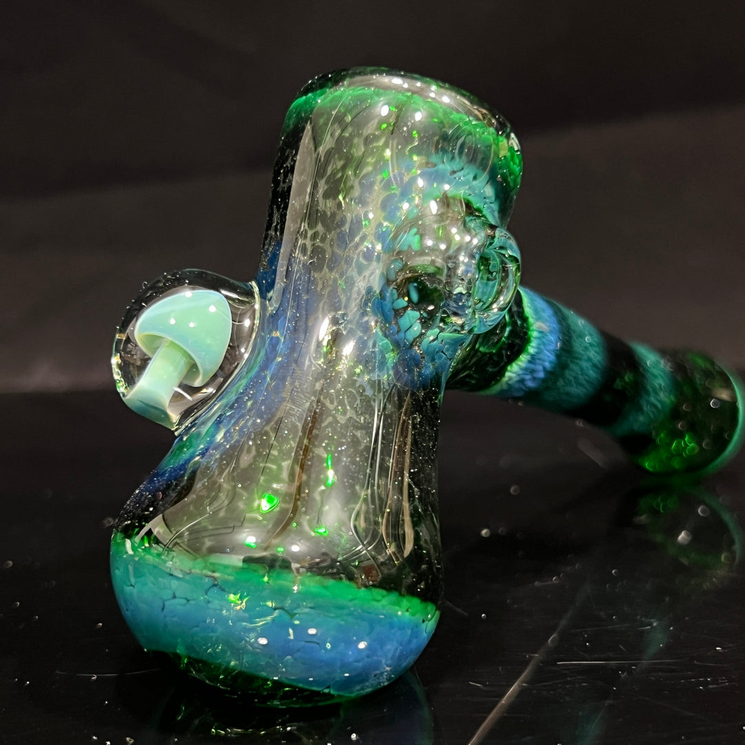 Experimental Jade Mushroom Hammer Glass Pipe Beezy Glass   