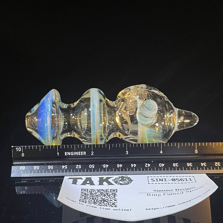 Ring Fumed Spoon Glass Pipe Sinister Designs   