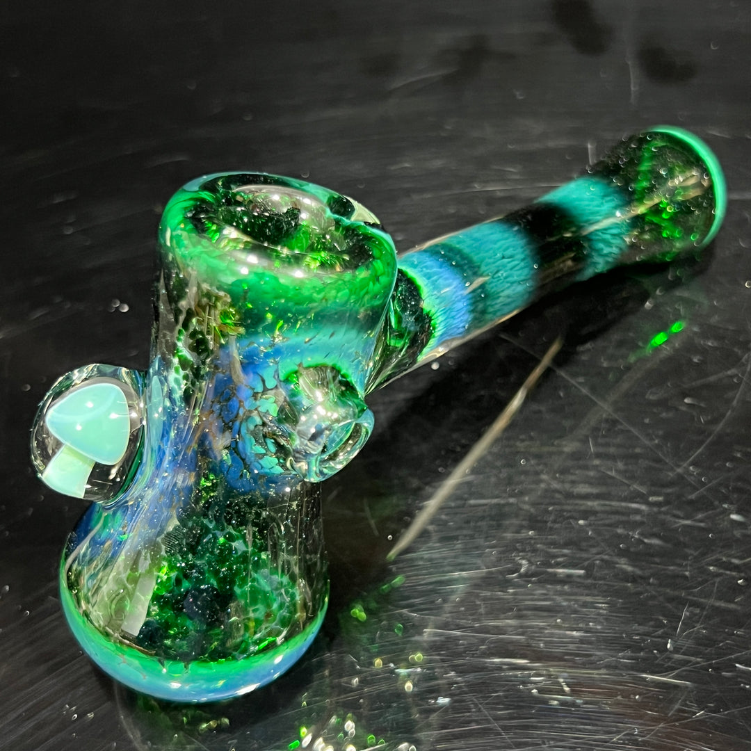 Experimental Jade Mushroom Hammer Glass Pipe Beezy Glass   