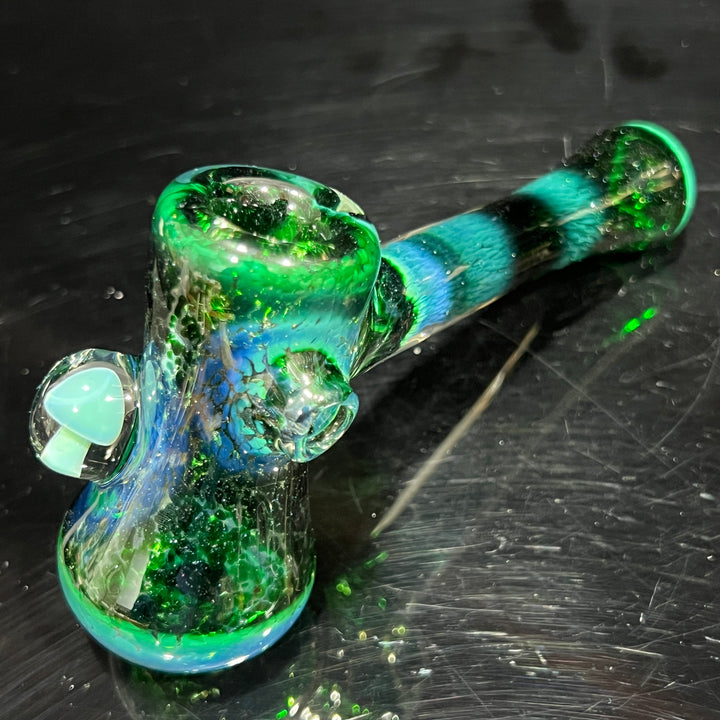 Experimental Jade Mushroom Hammer Glass Pipe Beezy Glass   