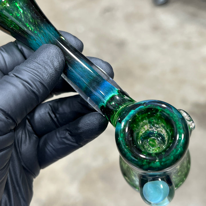 Experimental Jade Mushroom Hammer Glass Pipe Beezy Glass   