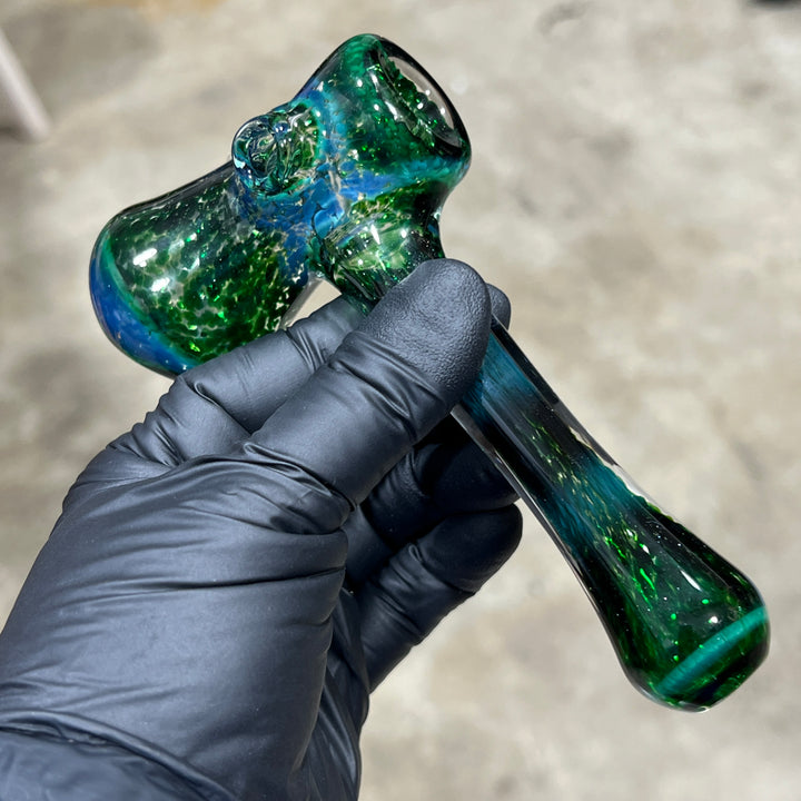 Experimental Jade Mushroom Hammer Glass Pipe Beezy Glass   