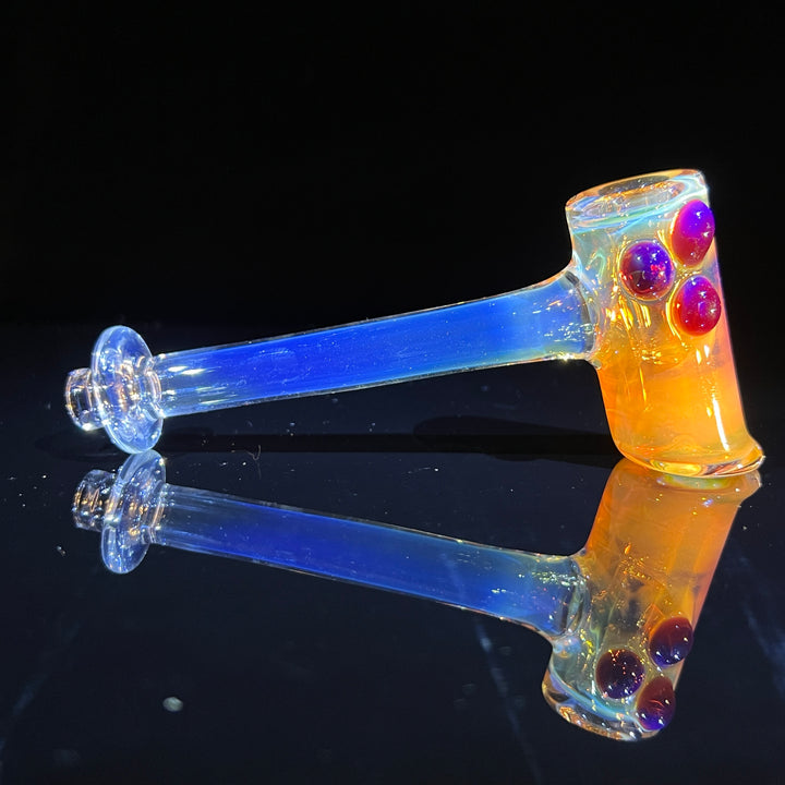 Silver Fumed Hash Hammer Glass Pipe KOP Glass   