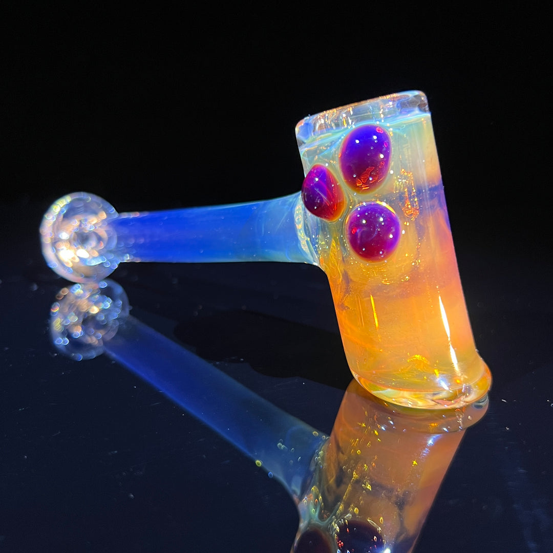 Silver Fumed Hash Hammer Glass Pipe KOP Glass   