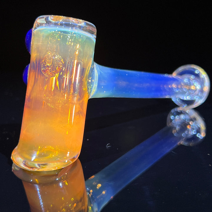 Silver Fumed Hash Hammer Glass Pipe KOP Glass   