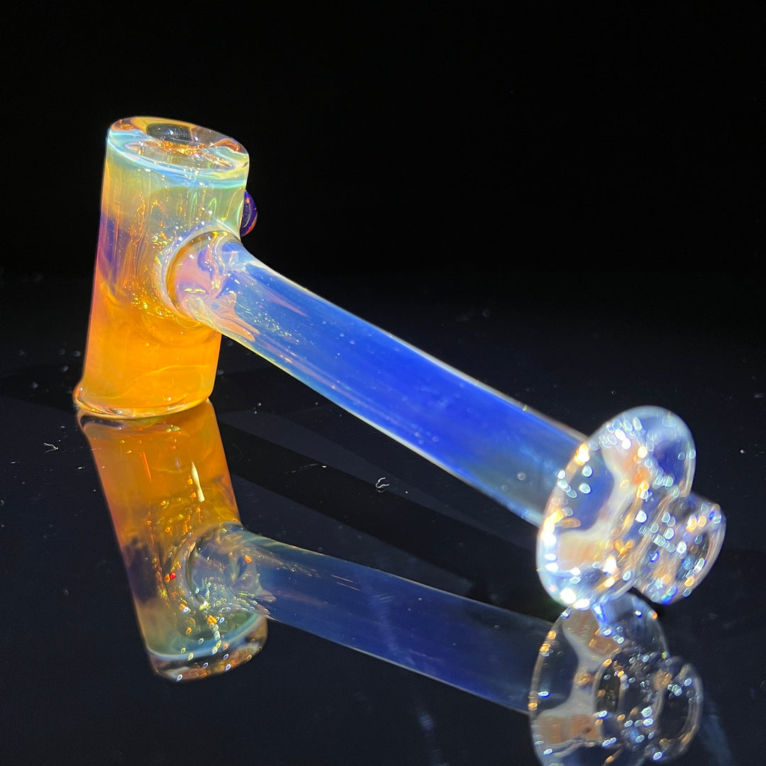 Silver Fumed Hash Hammer Glass Pipe KOP Glass   