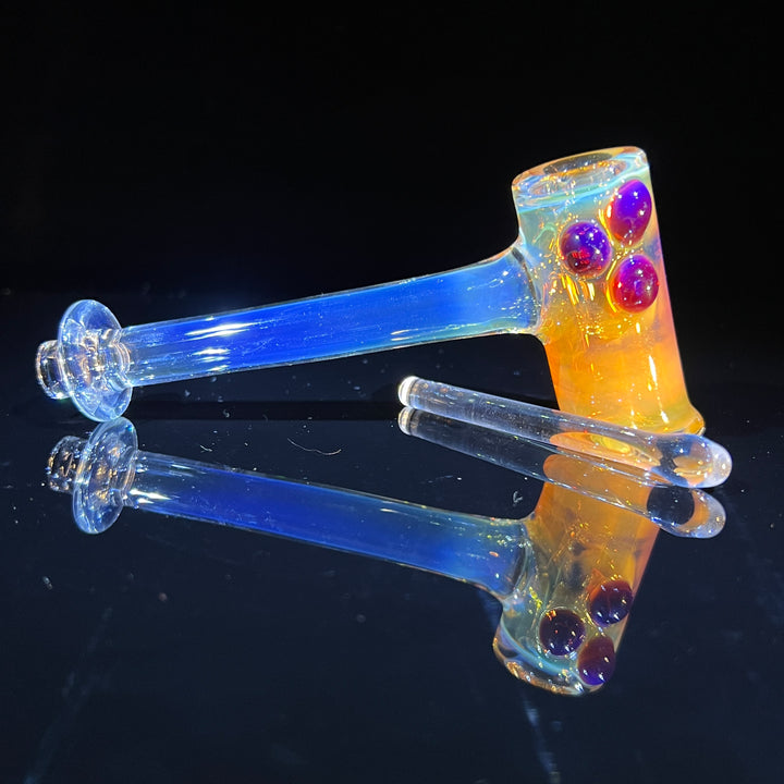 Silver Fumed Hash Hammer Glass Pipe KOP Glass   