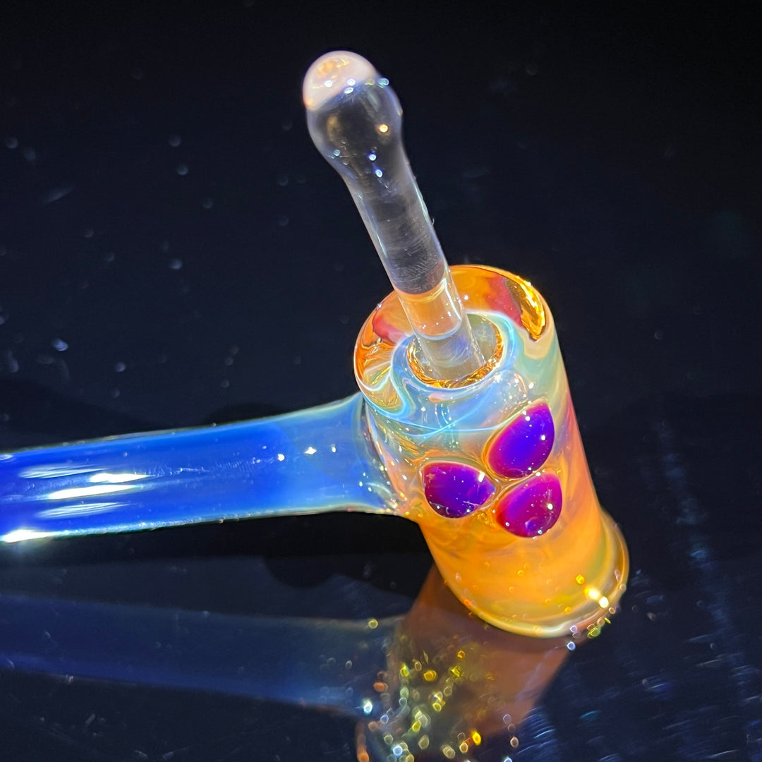 Silver Fumed Hash Hammer Glass Pipe KOP Glass   