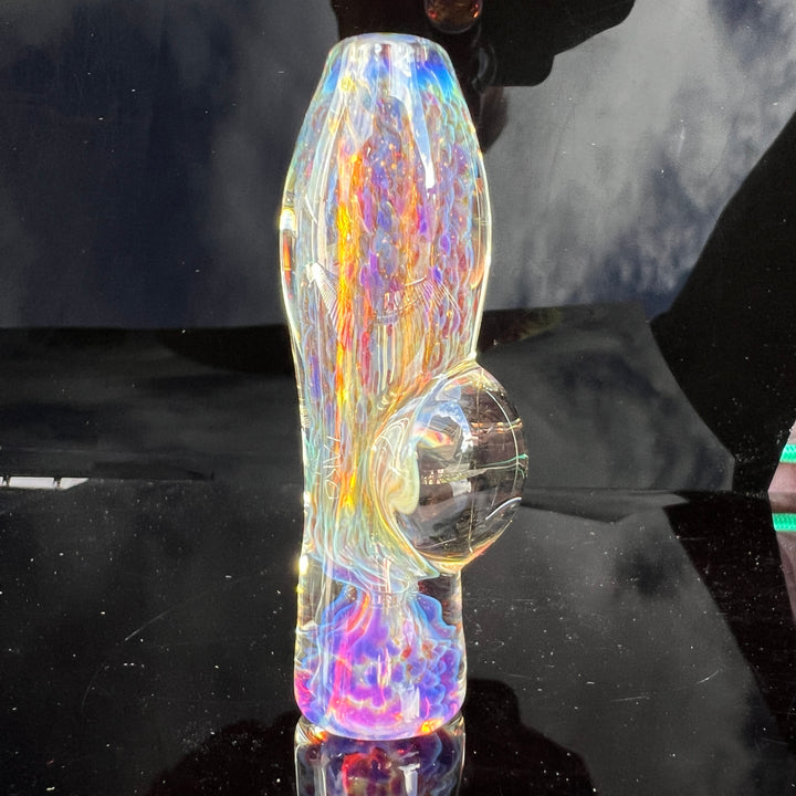 Purple Ghost Chillum Glass Pipe Tako Glass   