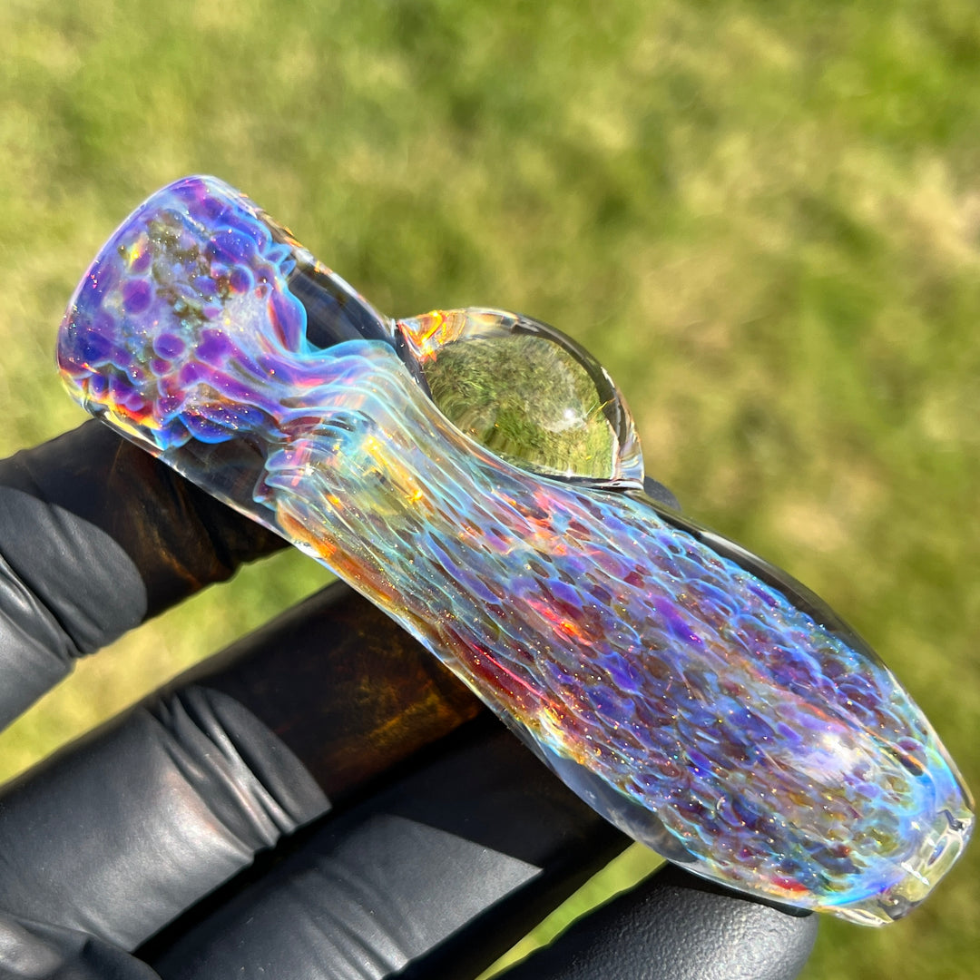 Purple Ghost Chillum Glass Pipe Tako Glass   