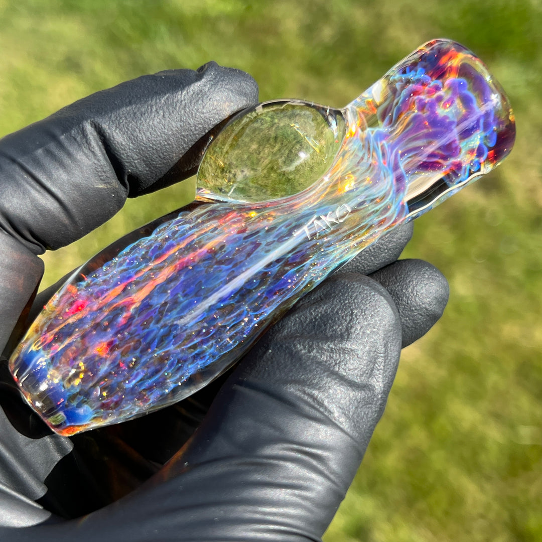 Purple Ghost Chillum Glass Pipe Tako Glass   