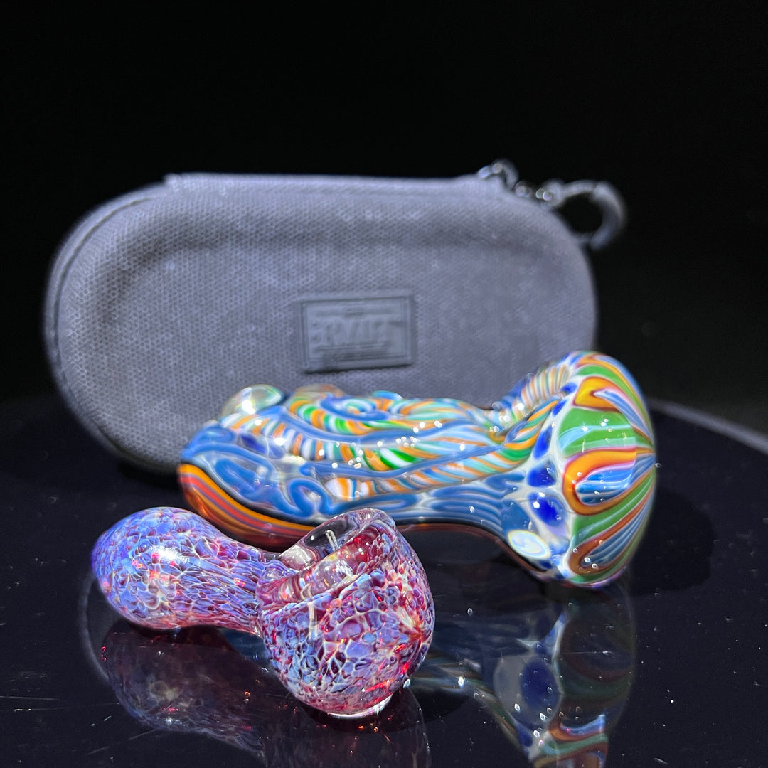 Inside Out Chonker Pipe + Peanut Pipe + Case Combo Glass Pipe Pattymelt Glass   