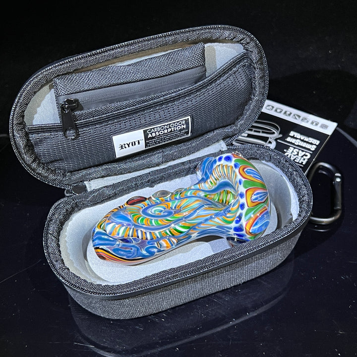 Inside Out Chonker Pipe + Peanut Pipe + Case Combo Glass Pipe Pattymelt Glass   