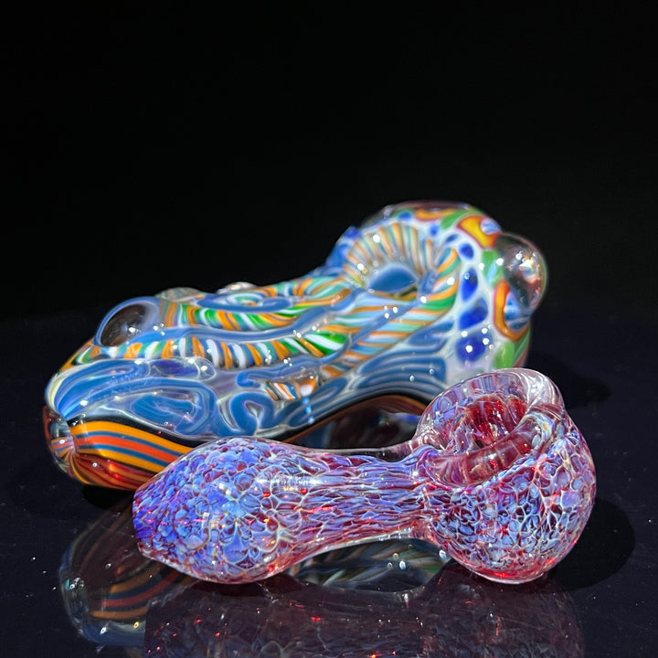 Inside Out Chonker Pipe + Peanut Pipe + Case Combo Glass Pipe Pattymelt Glass   