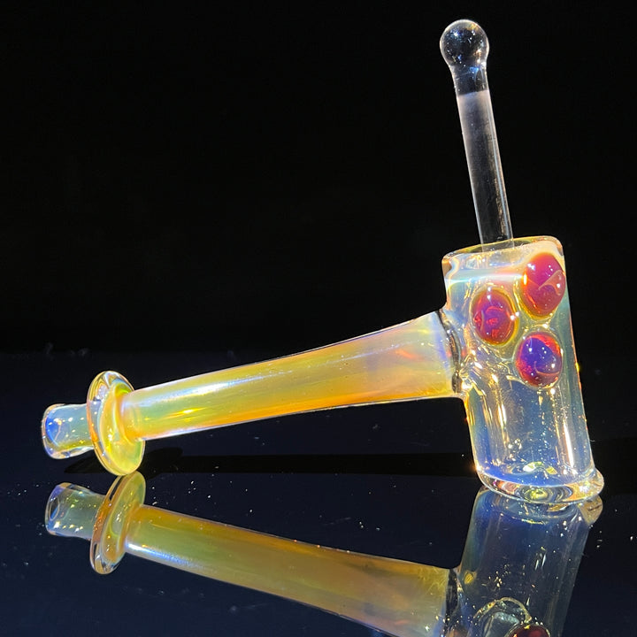 Silver Fumed Hash Hammer Glass Pipe KOP Glass   