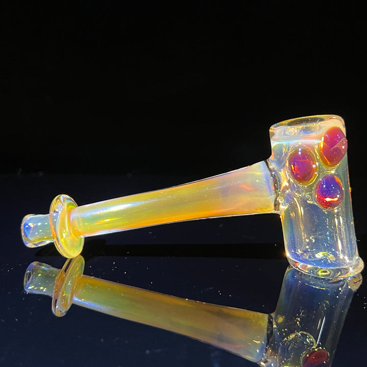 Silver Fumed Hash Hammer Glass Pipe KOP Glass   