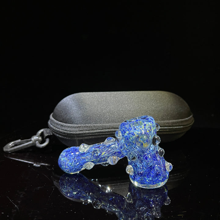 Ocean Blue Marble Hammer + Case Combo Glass Pipe TG   