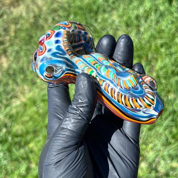 Inside Out Chonker Pipe + Peanut Pipe + Case Combo Glass Pipe Pattymelt Glass   