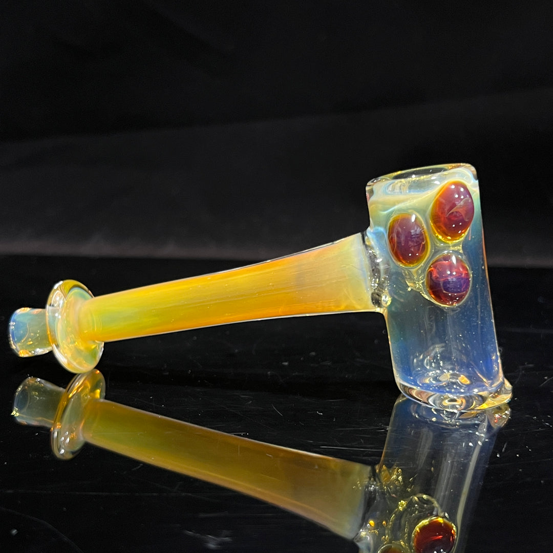 Silver Fumed Hash Hammer Glass Pipe KOP Glass   