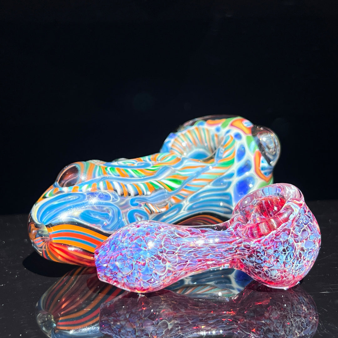 Inside Out Chonker Pipe + Peanut Pipe + Case Combo Glass Pipe Pattymelt Glass   