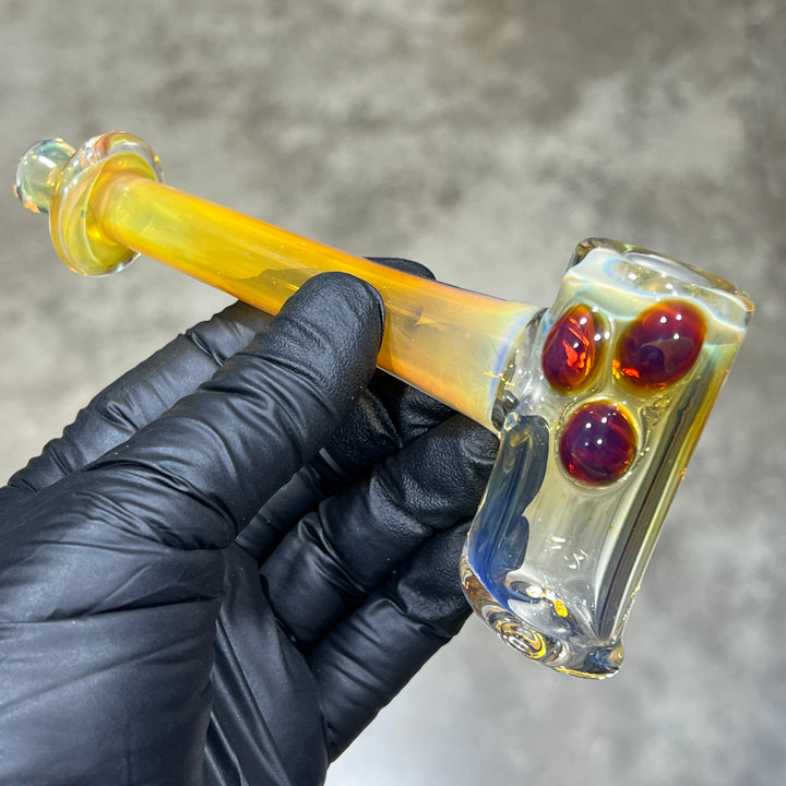 Silver Fumed Hash Hammer Glass Pipe KOP Glass   