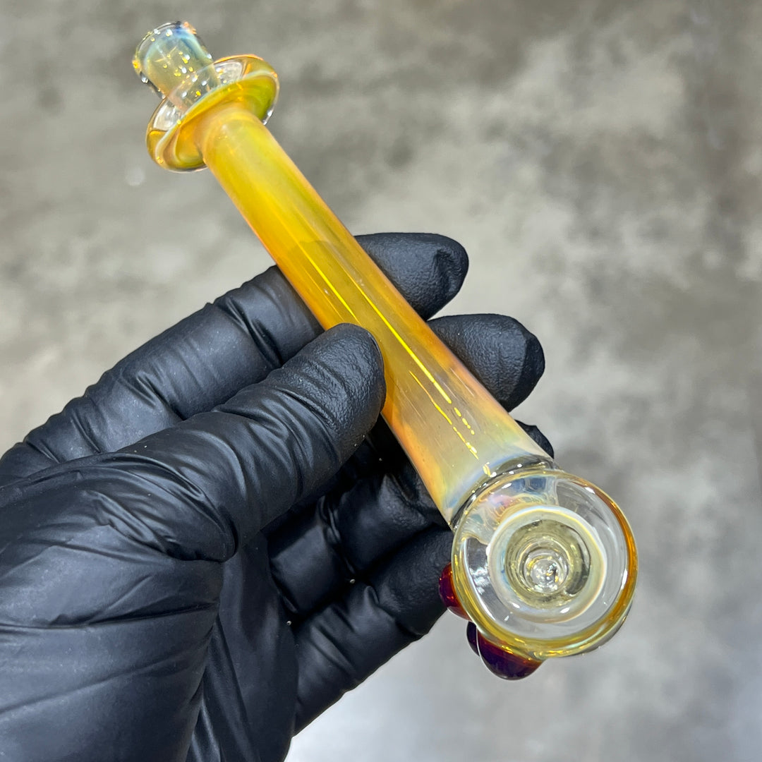 Silver Fumed Hash Hammer Glass Pipe KOP Glass   