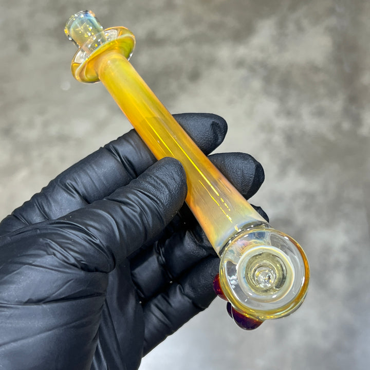 Silver Fumed Hash Hammer Glass Pipe KOP Glass   