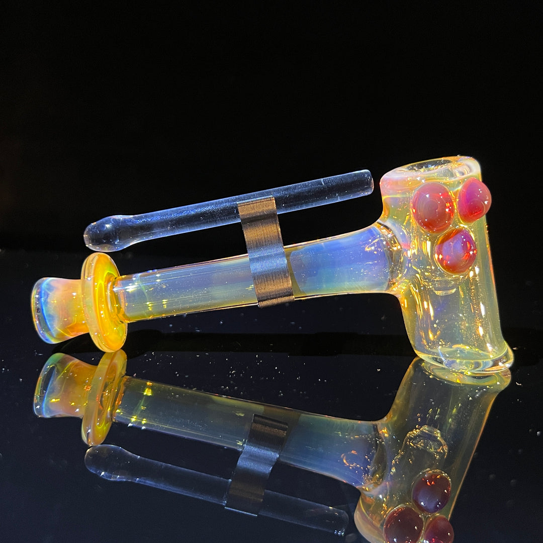 Silver Fumed Hash Hammer Glass Pipe KOP Glass   