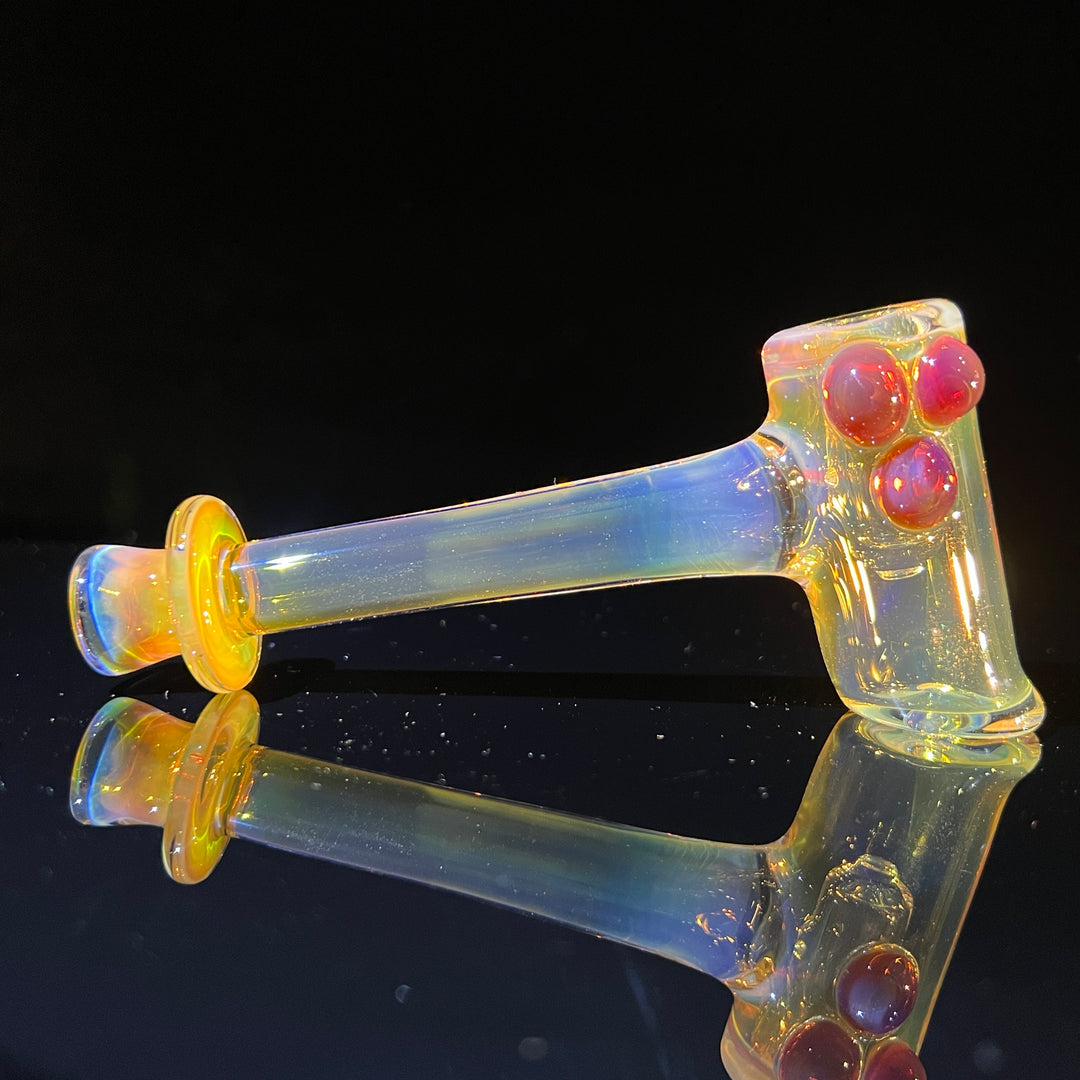 Silver Fumed Hash Hammer Glass Pipe KOP Glass   