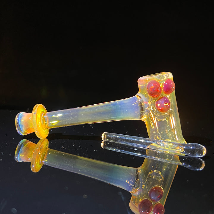 Silver Fumed Hash Hammer Glass Pipe KOP Glass   